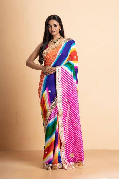 blouse designs for leheriya saree