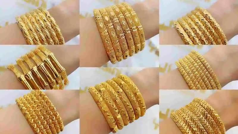 gold bangle design for woman