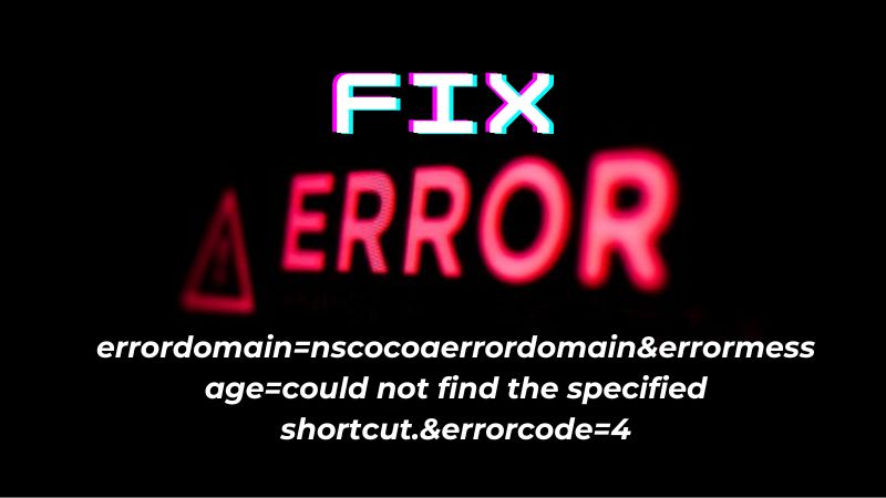 Read more about the article SOLVING: Errordomain=nscocoaerrordomain&errormessage=could not find the specified shortcut.&errorcode=4