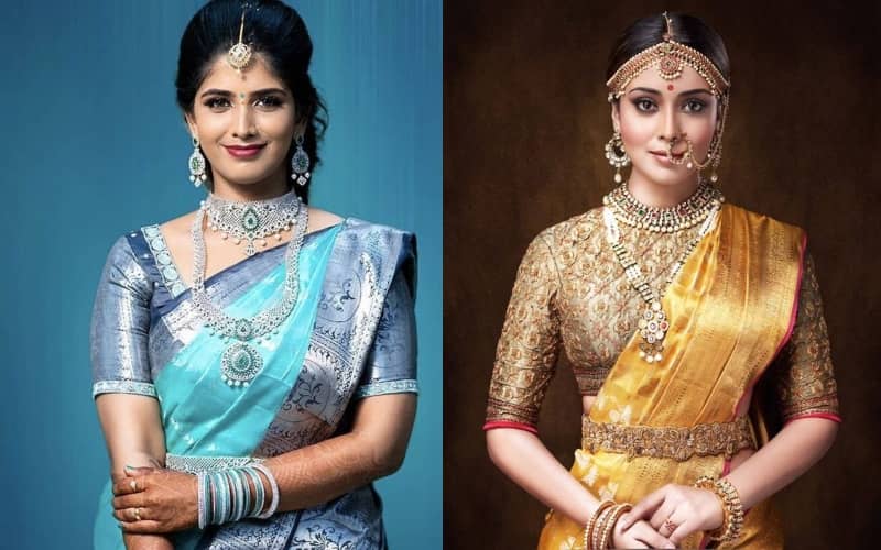 pattu saree blouse designs front and back