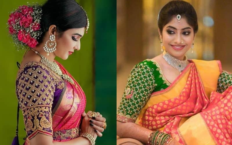 simple pattu saree blouse designs